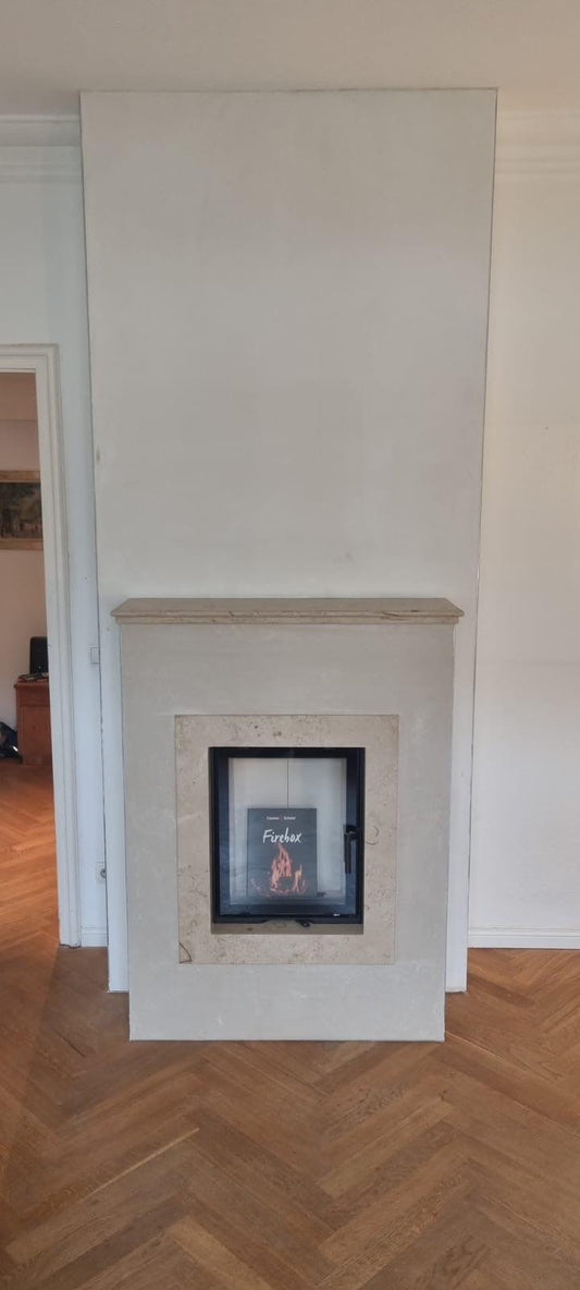 Maßgefertigter Kamin aus Jura Gelb Antik in Bonn bei Pung Steinwerk - Pung Steinwerk