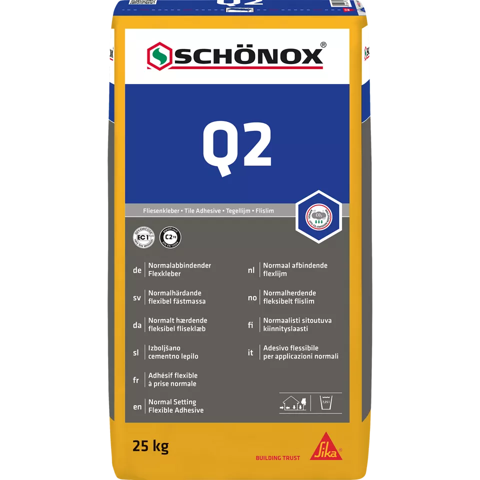 Flexmörtel / Fliesenkleber - Bonn – Schönox Q2 25 kg - Pung Steinwerk