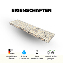 Fensterbank Olivia Grey poliert - 3 cm Stärke - Pung Steinwerk