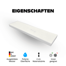 Fensterbank Agglo Premium White AS poliert - 2 cm Stärke - Pung Steinwerk