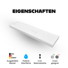 Fensterbank Agglo Premium White AS poliert - 3 cm Stärke - Pung Steinwerk