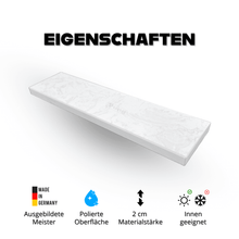 Fensterbank Agglo Venus White AS poliert - 2 cm Stärke - Pung Steinwerk