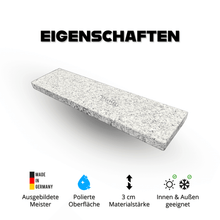 Fensterbank Blanco Cristal Novo poliert - 3 cm Stärke - Pung Steinwerk