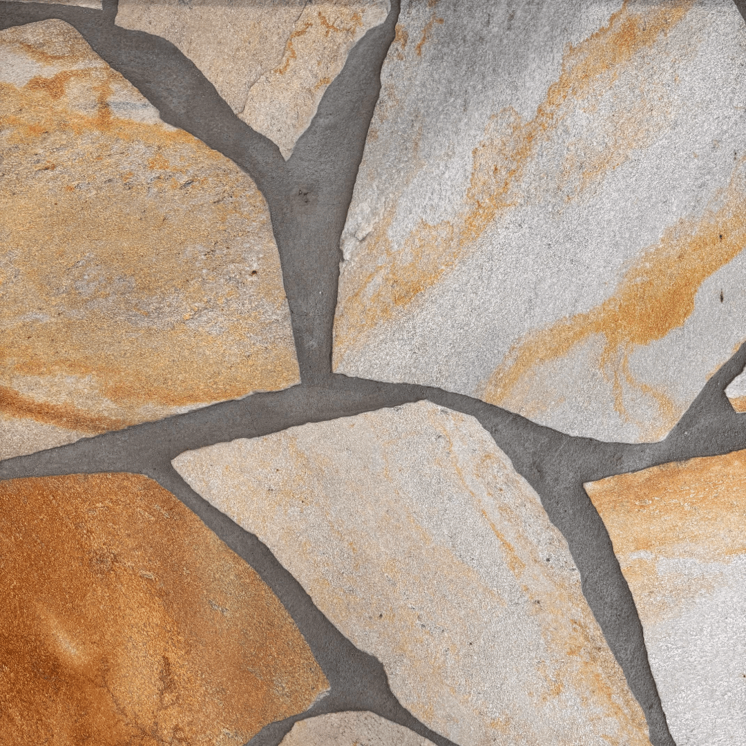 Gobi Yellow Polygonalplatten - Pung Steinwerk